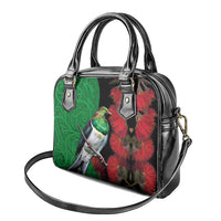 New Zealand Kereru And Pohutukawa Shoulder Handbag Maori Tribal Tattoo LT03 - Polynesian Pride
