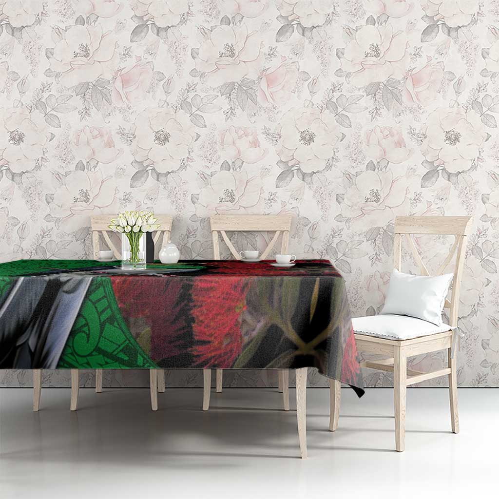 New Zealand Kereru And Pohutukawa Tablecloth Maori Tribal Tattoo LT03 - Polynesian Pride