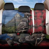 New Zealand Kea And Pohutukawa Back Car Seat Cover With The Mountain Landscape LT03 One Size Black - Polynesian Pride