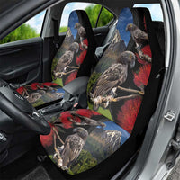 New Zealand Kea And Pohutukawa Car Seat Cover With The Mountain Landscape LT03 - Polynesian Pride