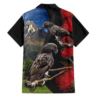 New Zealand Kea And Pohutukawa Family Matching Puletasi and Hawaiian Shirt With The Mountain Landscape LT03 - Polynesian Pride