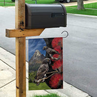New Zealand Kea And Pohutukawa Garden Flag With The Mountain Landscape LT03 - Polynesian Pride