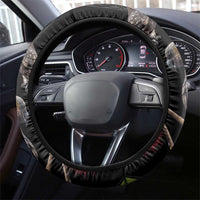 New Zealand Kea And Pohutukawa Steering Wheel Cover With The Mountain Landscape LT03 - Polynesian Pride