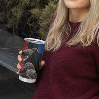 New Zealand Kea And Pohutukawa Tumbler Cup With The Mountain Landscape LT03 - Polynesian Pride