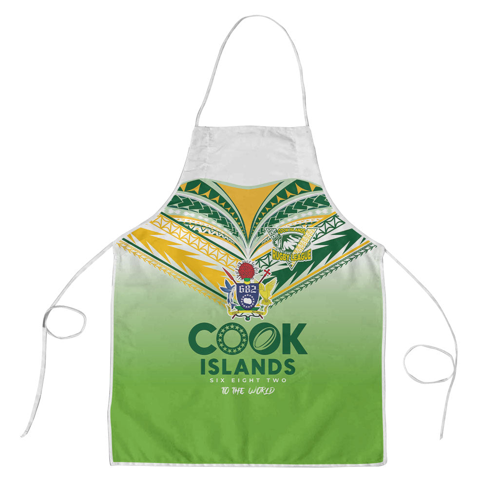 Cook Islands Rugby Apron Six Eight Two to The World - Tatau Tribal Motif