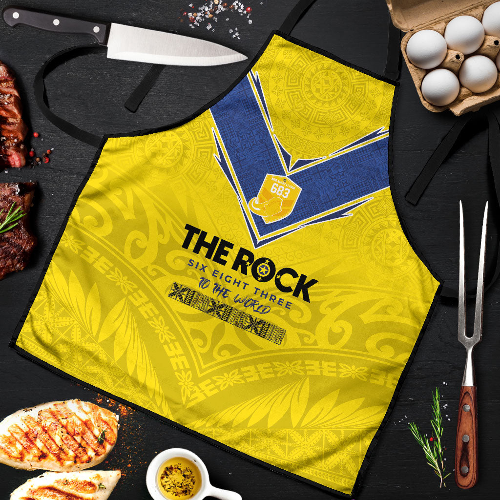 Niue Rugby Apron Six Eight Three to The World - Hiapo Tribal Motif