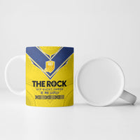 Niue Rugby Custom Ceramic Mug Six Eight Three to The World - Hiapo Tribal Motif