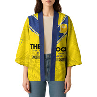 Niue Rugby Custom Kimono Six Eight Three to The World - Hiapo Tribal Motif LT03 - Polynesian Pride