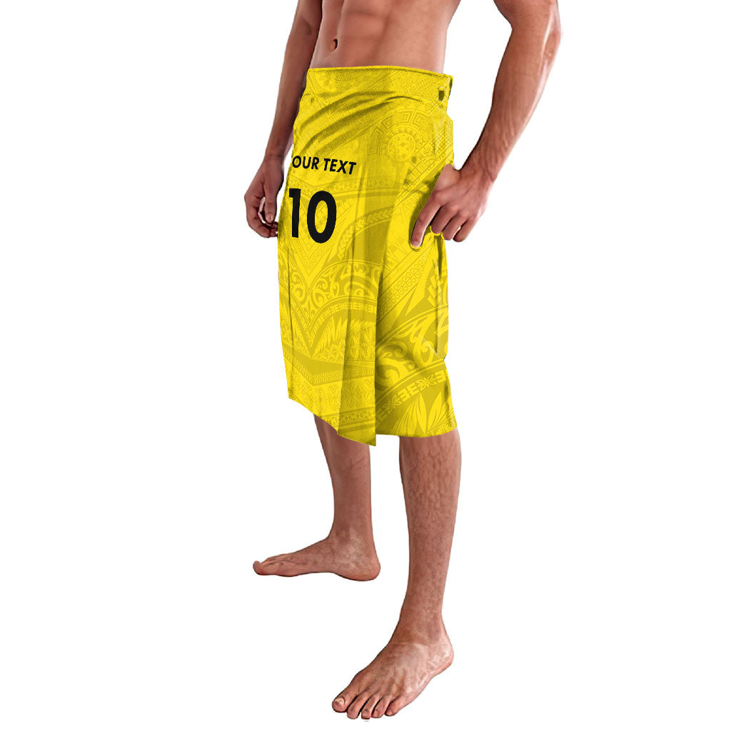 Niue Rugby Custom Lavalava Six Eight Three to The World - Hiapo Tribal Motif LT03 - Polynesian Pride