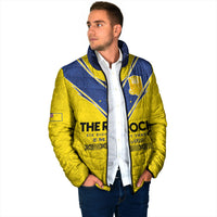 Niue Rugby Custom Padded Jacket Six Eight Three to The World - Hiapo Tribal Motif