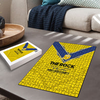 Niue Rugby Puzzle Six Eight Three to The World - Hiapo Tribal Motif LT03 - Polynesian Pride