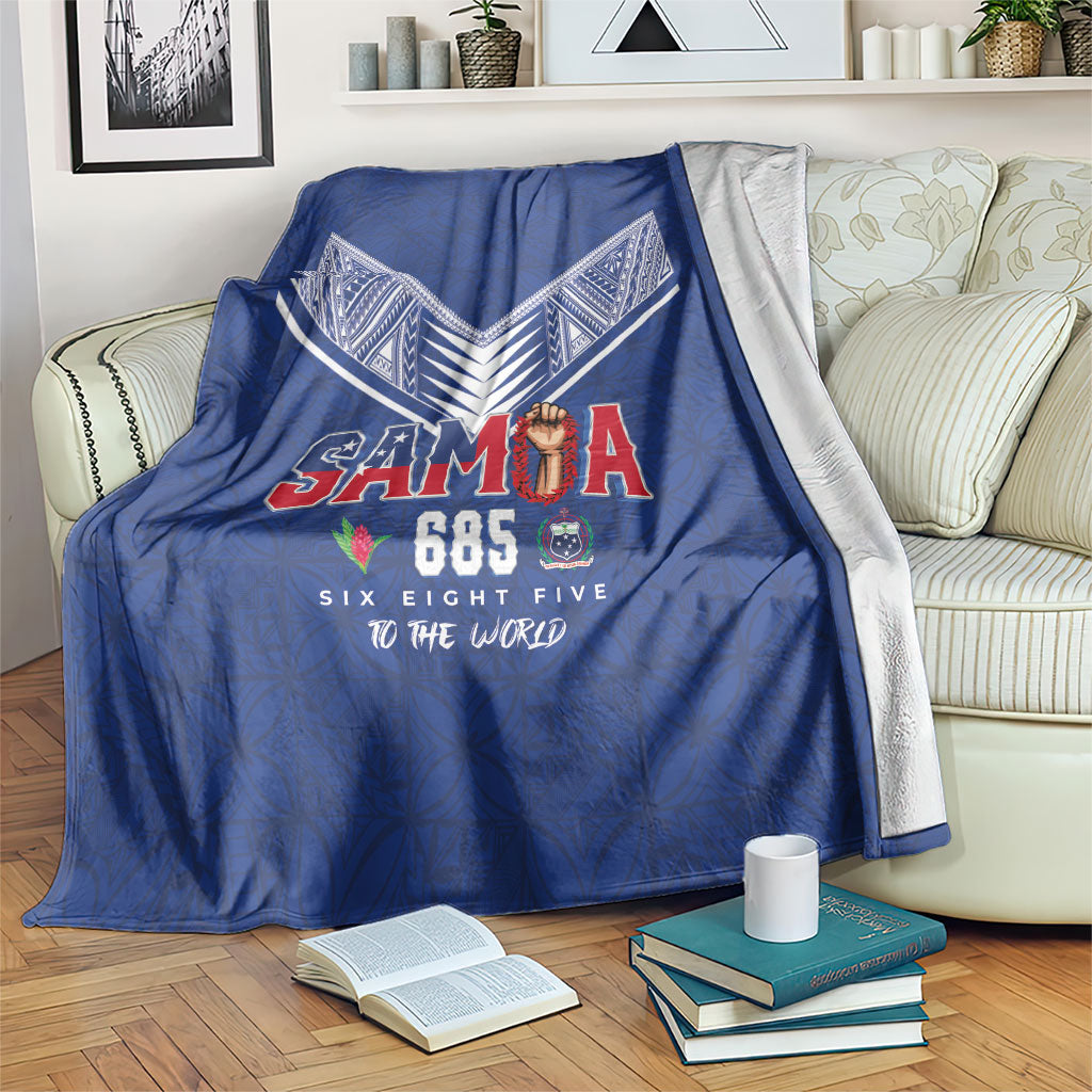 Samoa Rugby Blanket Six Eight Five to The World - Pacific Motif LT03 Multicolor - Polynesian Pride