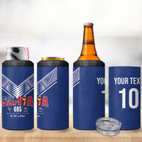 Samoa Rugby Custom 4 in 1 Can Cooler Tumbler Six Eight Five to The World - Pacific Motif