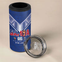 Samoa Rugby Custom 4 in 1 Can Cooler Tumbler Six Eight Five to The World - Pacific Motif