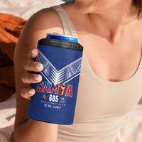 Samoa Rugby Custom 4 in 1 Can Cooler Tumbler Six Eight Five to The World - Pacific Motif