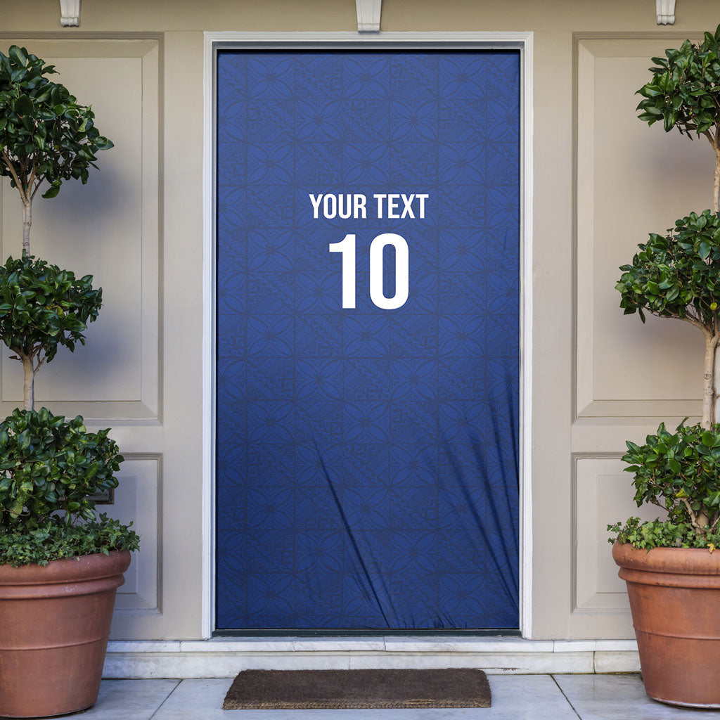 Samoa Rugby Custom Door Cover Six Eight Five to The World - Pacific Motif LT03 Multicolor - Polynesian Pride