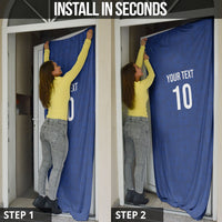Samoa Rugby Custom Door Cover Six Eight Five to The World - Pacific Motif