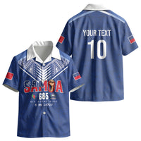 Samoa Rugby Custom Kid Hawaiian Shirt Six Eight Five to The World - Pacific Motif