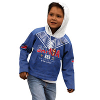 Samoa Rugby Custom Kid Hoodie Six Eight Five to The World - Pacific Motif