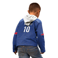 Samoa Rugby Custom Kid Hoodie Six Eight Five to The World - Pacific Motif