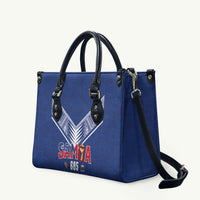 Samoa Rugby Leather Bag Six Eight Five to The World - Pacific Motif
