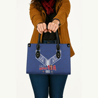 Samoa Rugby Leather Bag Six Eight Five to The World - Pacific Motif