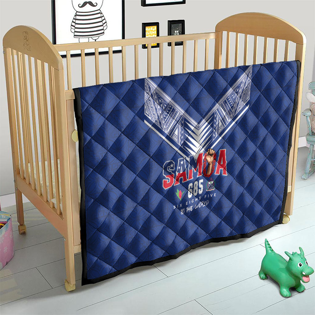 Samoa Rugby Quilt Six Eight Five to The World - Pacific Motif