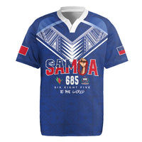 Samoa Rugby Custom Rugby Jersey Six Eight Five to The World - Pacific Motif
