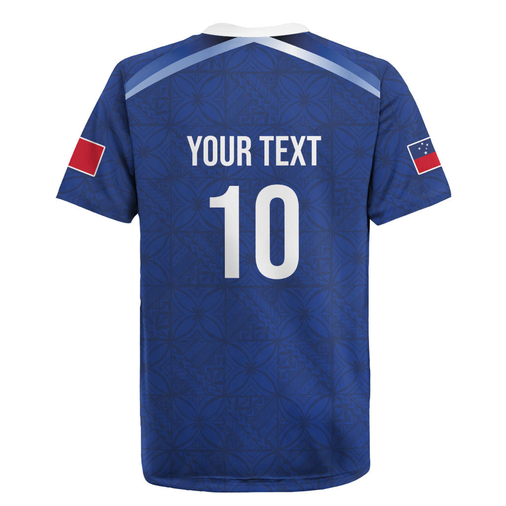 Samoa Rugby Custom Rugby Jersey Six Eight Five to The World - Pacific Motif