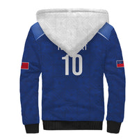 Samoa Rugby Custom Sherpa Hoodie Six Eight Five to The World - Pacific Motif