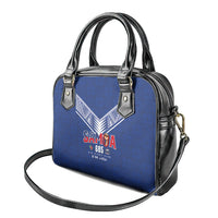Samoa Rugby Shoulder Handbag Six Eight Five to The World - Pacific Motif