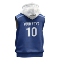Samoa Rugby Custom Sleeveless Hoodie Six Eight Five to The World - Pacific Motif
