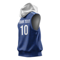 Samoa Rugby Custom Sleeveless Hoodie Six Eight Five to The World - Pacific Motif