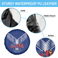 Samoa Rugby Spare Tire Cover Six Eight Five to The World - Pacific Motif