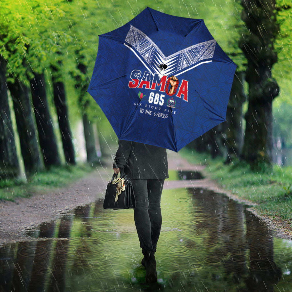 Samoa Rugby Umbrella Six Eight Five to The World - Pacific Motif