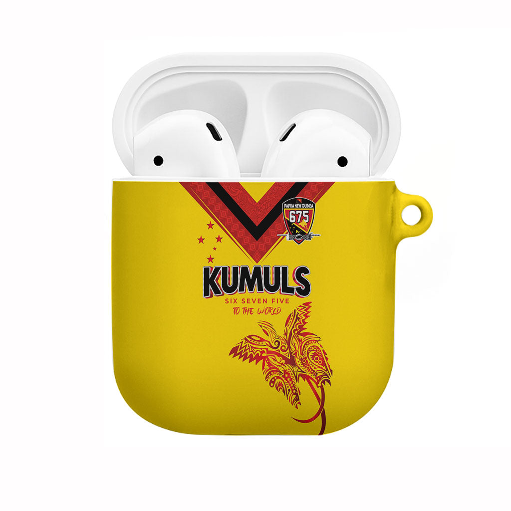 Papua New Guinea Rugby AirPods Case Six Seven Five to The World - Melanesian Pattern