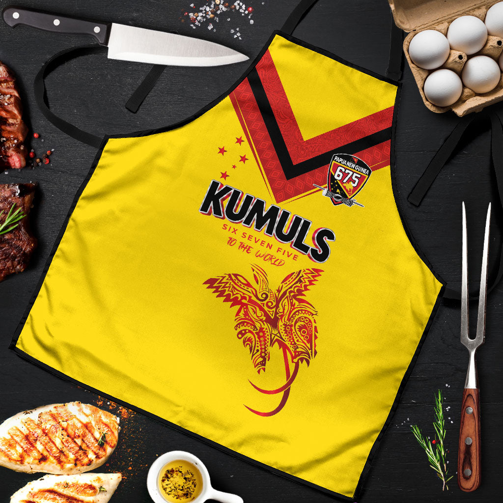 Papua New Guinea Rugby Apron Six Seven Five to The World - Melanesian Pattern