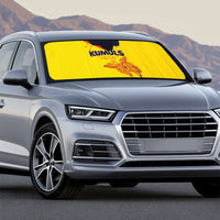 Papua New Guinea Rugby Auto Sun Shade Six Seven Five to The World - Melanesian Pattern