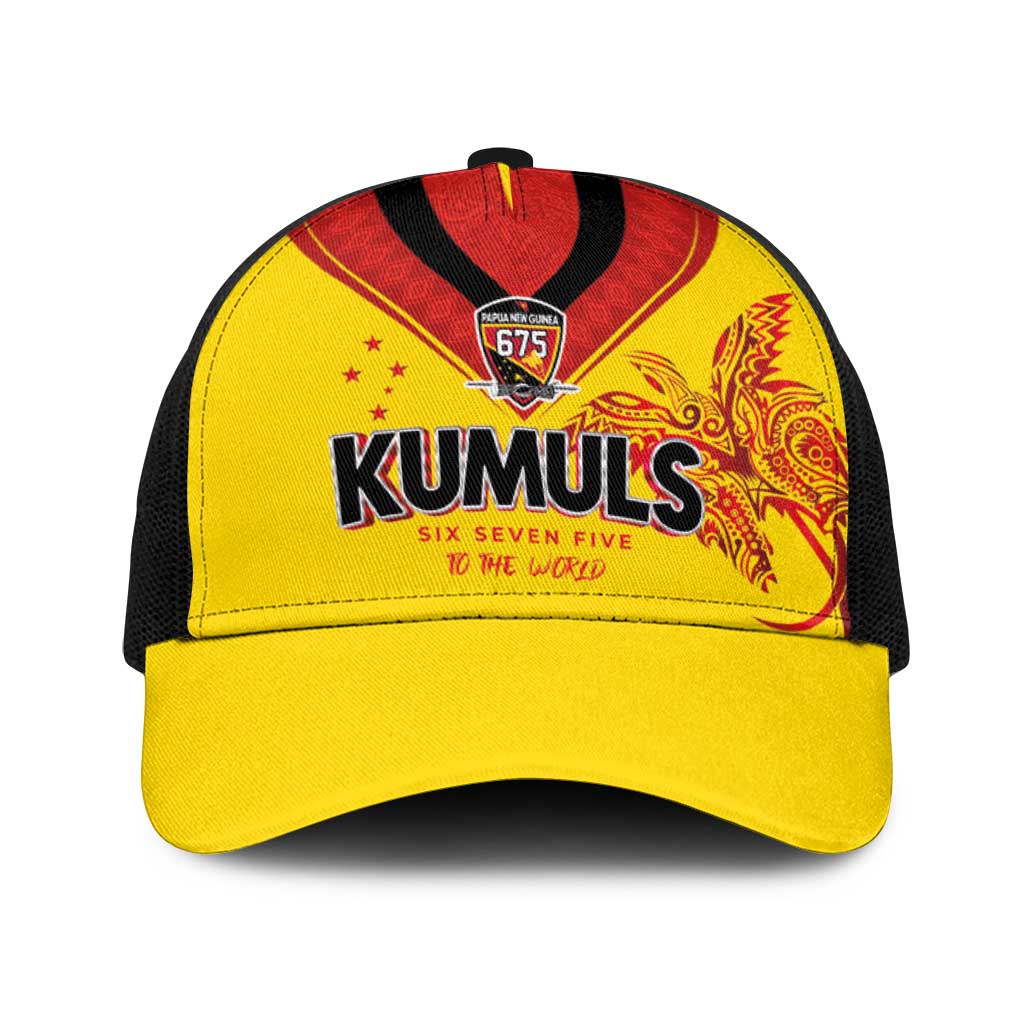 Papua New Guinea Rugby Baseball Net Cap Six Seven Five to The World - Melanesian Pattern