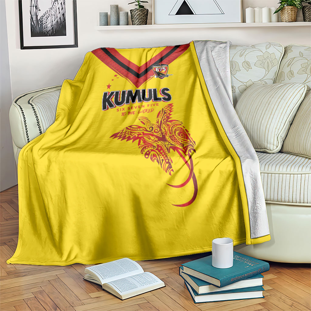 Papua New Guinea Rugby Blanket Six Seven Five to The World - Melanesian Pattern