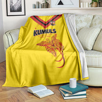 Papua New Guinea Rugby Blanket Six Seven Five to The World - Melanesian Pattern