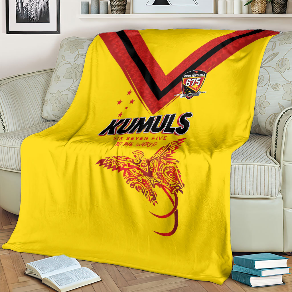 Papua New Guinea Rugby Blanket Six Seven Five to The World - Melanesian Pattern