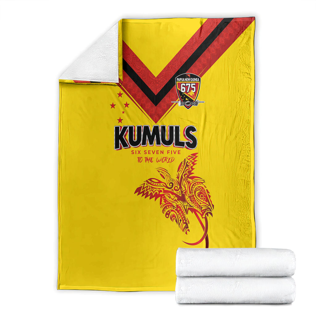 Papua New Guinea Rugby Blanket Six Seven Five to The World - Melanesian Pattern