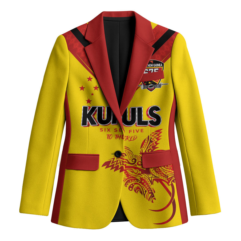 Papua New Guinea Rugby Custom Blazer Six Seven Five to The World - Melanesian Pattern