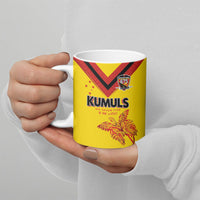 Papua New Guinea Rugby Custom Ceramic Mug Six Seven Five to The World - Melanesian Pattern