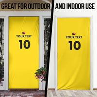 Papua New Guinea Rugby Custom Door Cover Six Seven Five to The World - Melanesian Pattern