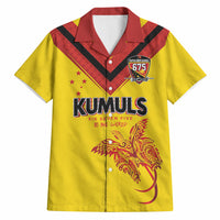 Papua New Guinea Rugby Custom Hawaiian Shirt Six Seven Five to The World - Melanesian Pattern