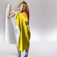 Papua New Guinea Rugby Hooded Blanket Six Seven Five to The World - Melanesian Pattern