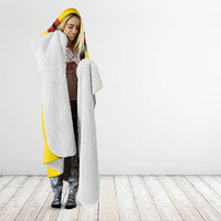 Papua New Guinea Rugby Hooded Blanket Six Seven Five to The World - Melanesian Pattern