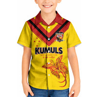 Papua New Guinea Rugby Custom Kid Hawaiian Shirt Six Seven Five to The World - Melanesian Pattern